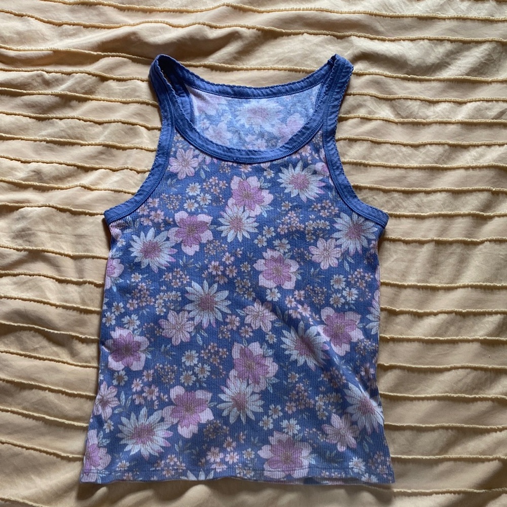 American eagle ribbed soft tank